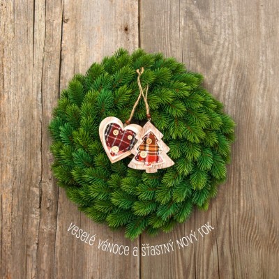 Čtvercové Vánoční přání 120 ct-120