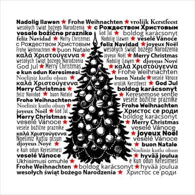 Čtvercové Vánoční přání 260 ct-260