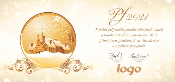 Vánoční přání na šířku 124 dll-124