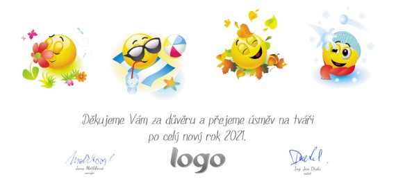 Vánoční přání na šířku 133 dll-133