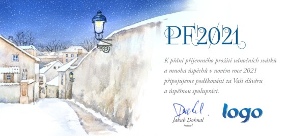 Vánoční přání na šířku 144 dll-144