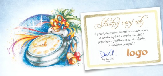 Vánoční přání na šířku 154 dll-154