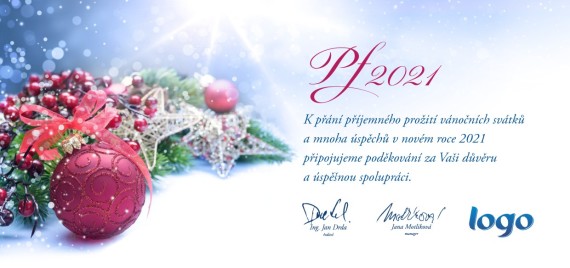 Vánoční přání na šířku 199 dll-199