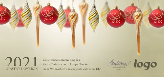 Vánoční přání na šířku 203 dll-203