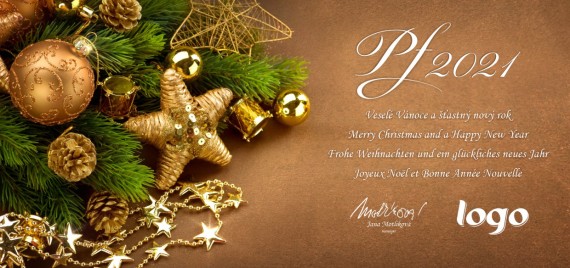 Vánoční přání na šířku 208 dll-208