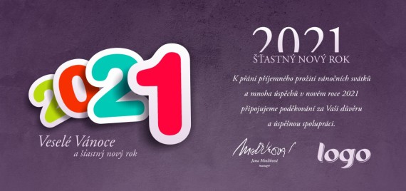 Vánoční přání na šířku 214 dll-214