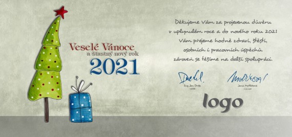 Vánoční přání na šířku 217 dll-217