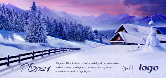 Vánoční přání na šířku 218 dll-218