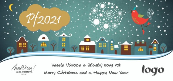 Vánoční přání na šířku 235 dll-235