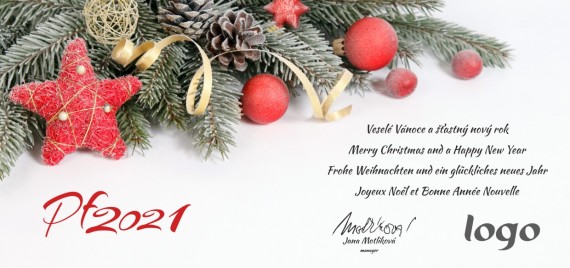 Vánoční přání na šířku 241 dll-241