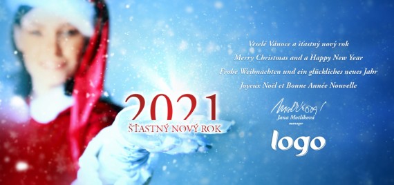 Vánoční přání na šířku 266 dll-266