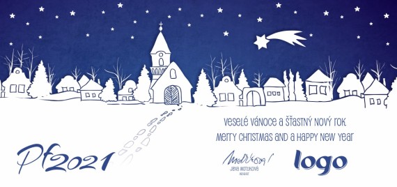 Vánoční přání na šířku 292 dll-292