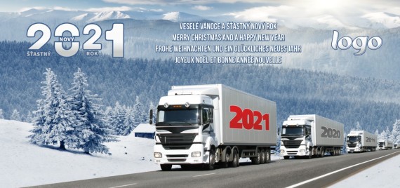 Vánoční přání na šířku 305 dll-305