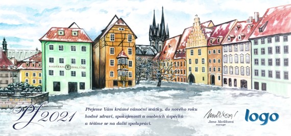 Vánoční přání na šířku 332 dll-332