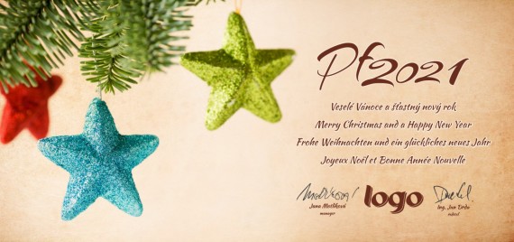 Vánoční přání na šířku 334 dll-334