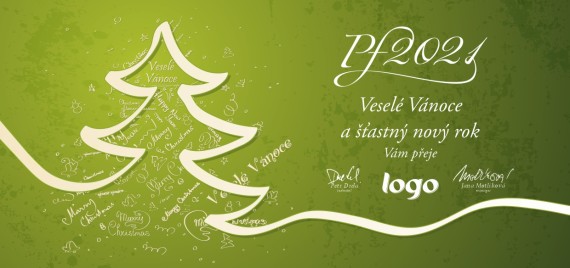 Vánoční přání na šířku 354 dll-354