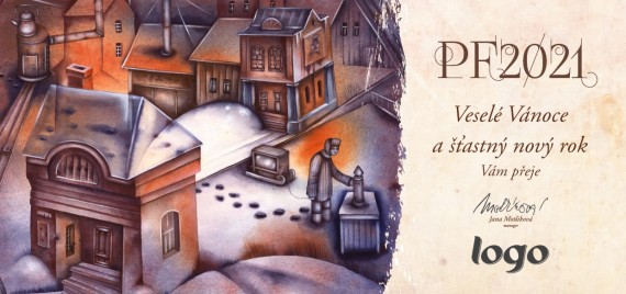 Vánoční přání na šířku 373 dll-373