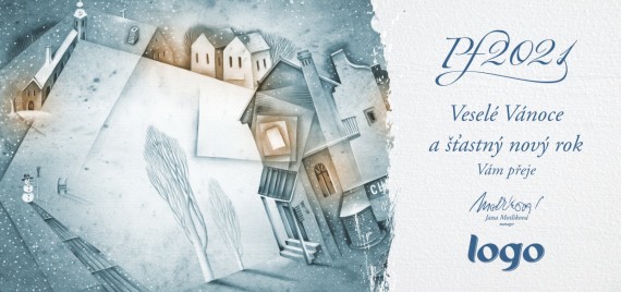 Vánoční přání na šířku 374 dll-374