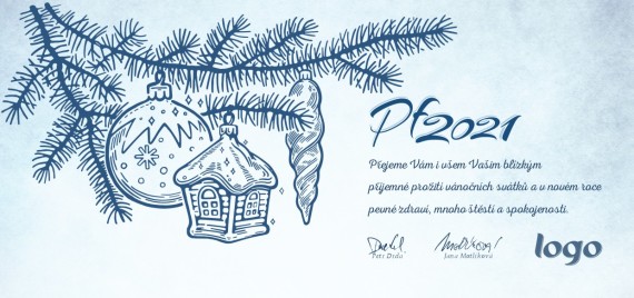 Vánoční přání na šířku 398 dll-398