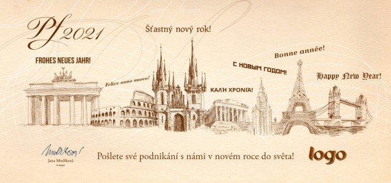 Vánoční přání na šířku 417 dll-417