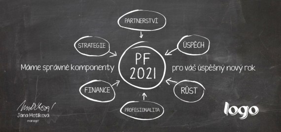 Vánoční přání na šířku 421 dll-421