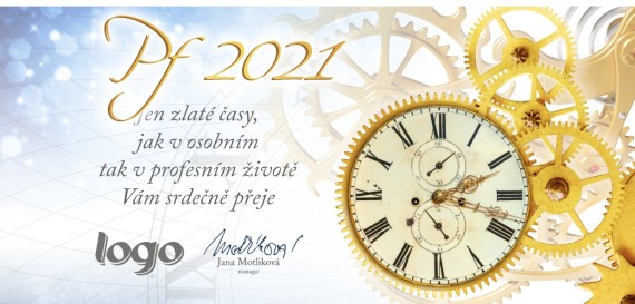 Vánoční přání na šířku 435 dll-435