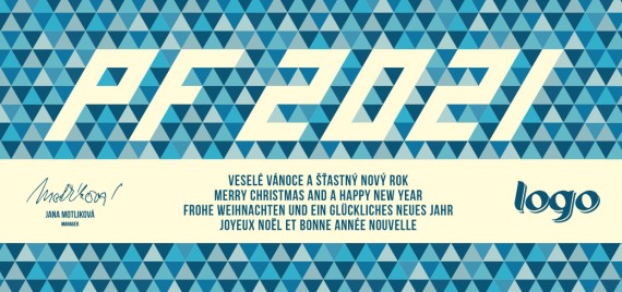 Vánoční přání na šířku 440 dll-440