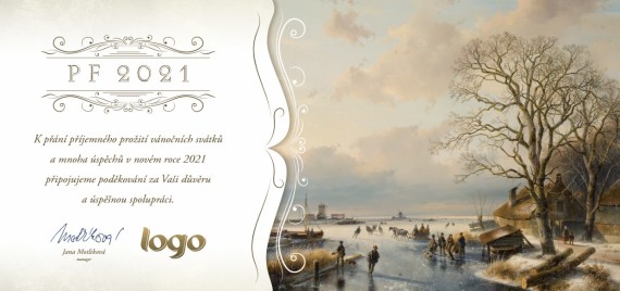 Vánoční přání na šířku 446 dll-446