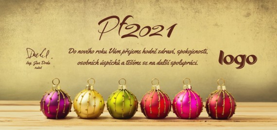 Vánoční přání na šířku 485 dll-485