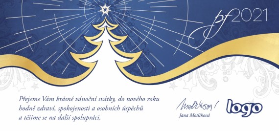 Vánoční přání na šířku 501 dll-501