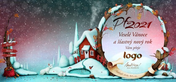 Vánoční přání na šířku 509 dll-509