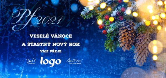 Vánoční přání na šířku 534 dll-534