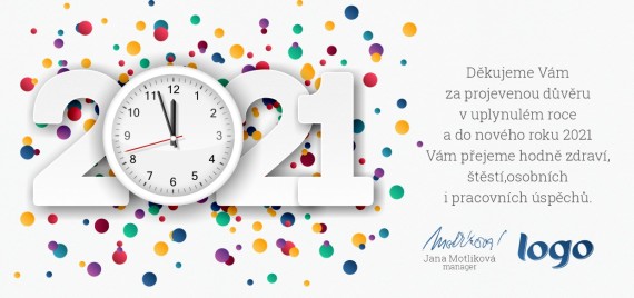 Vánoční přání na šířku 603 dll-603