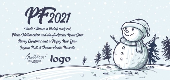 Vánoční přání na šířku 607 dll-607