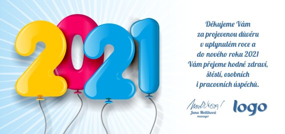 Vánoční přání na šířku 608 dll-608