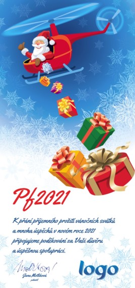 Vánoční přání na výšku 110 dls-110