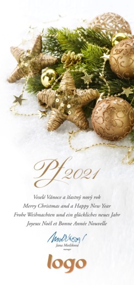 Vánoční přání na výšku 150 dls-150