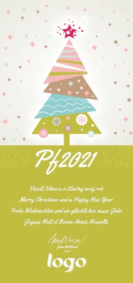 Vánoční přání na výšku 154 dls-154