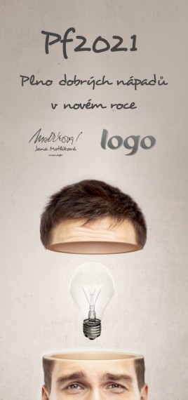 Vánoční přání na výšku 186 dls-186