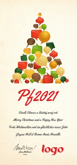 Vánoční přání na výšku 200 dls-200