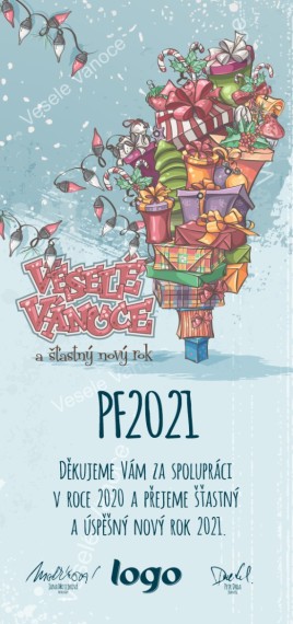 Vánoční přání na výšku 253 dls-253