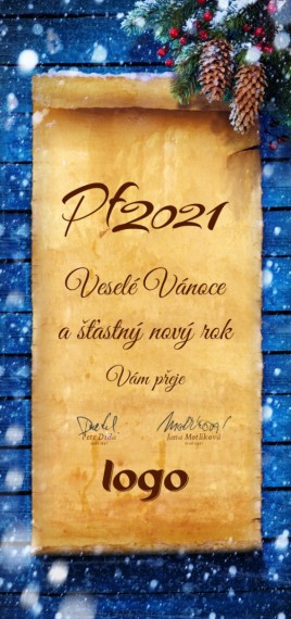 Vánoční přání na výšku 267 dls-267