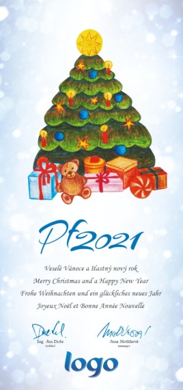 Vánoční přání na výšku 28 dls-28