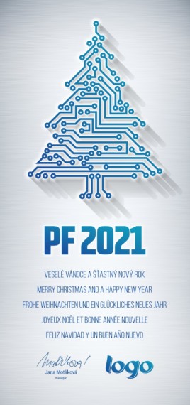 Vánoční přání na výšku 296 dls-296