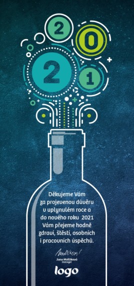 Vánoční přání na výšku 302 dls-302