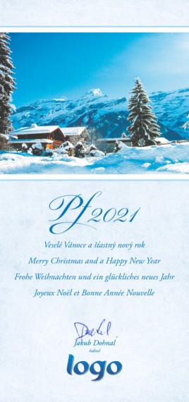 Vánoční přání na výšku 41 dls-41