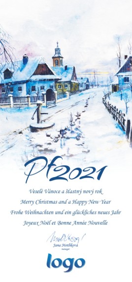 Vánoční přání na výšku 66 dls-66