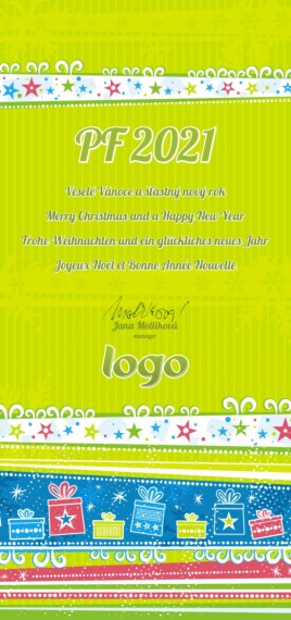 Vánoční přání na výšku 94 dls-94