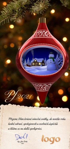 Vánoční přání na výšku 99 dls-99