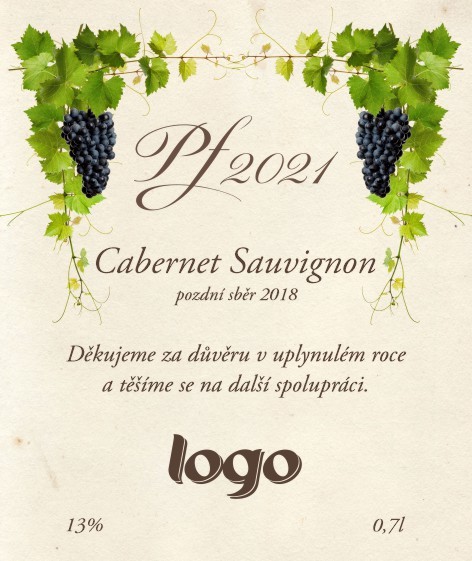 Etiketa na víno samolepící - EV26 ev-26